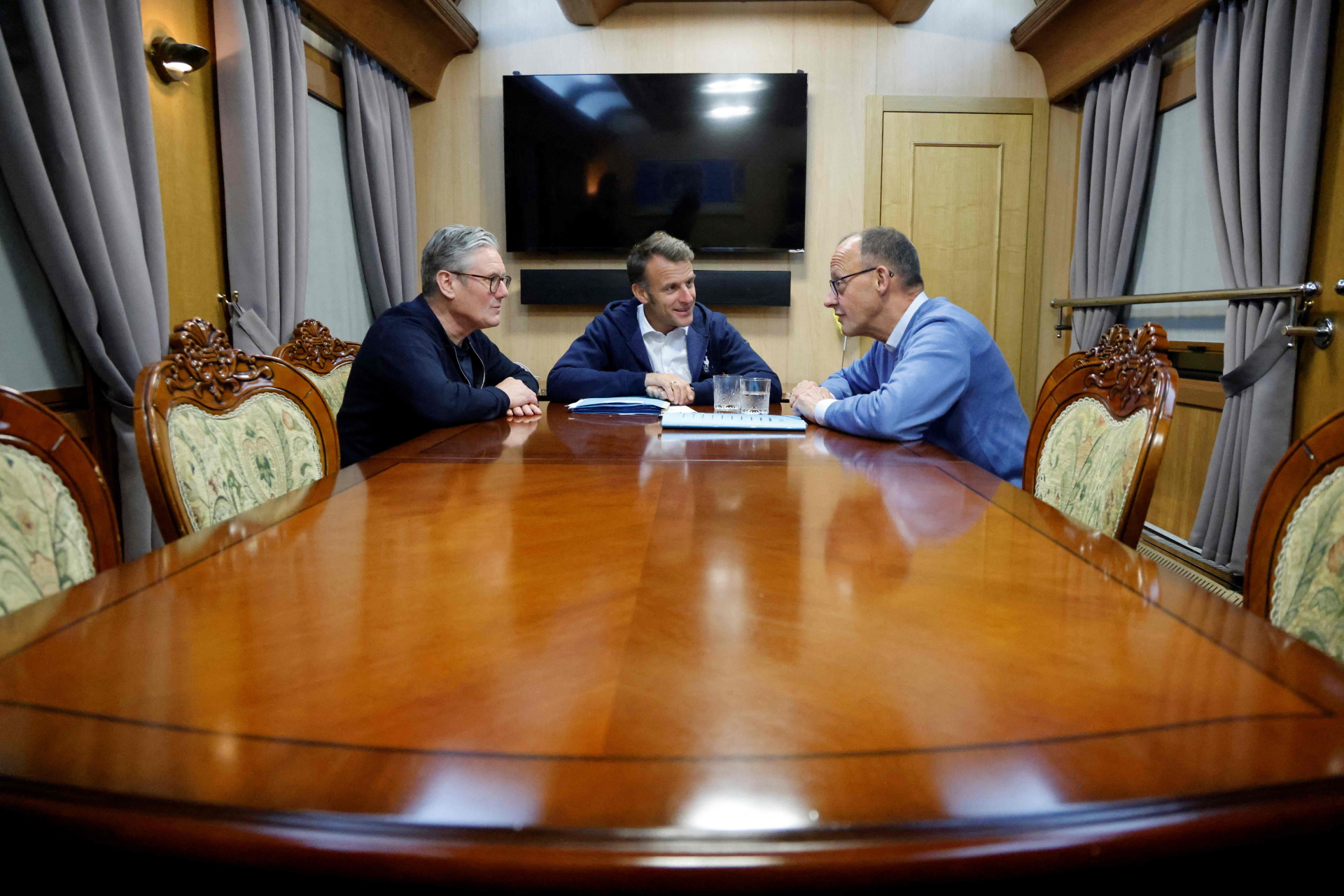 Merz, Macron, Starmer und Tusk auf Ukraine-Besuch Merz, Macron, Starmer und Tusk auf Ukraine-Besuch