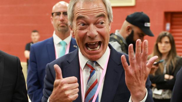 Nigel Farage in Großbritannien auf der Überholspur Nigel Farage in Großbritannien auf der Überholspur